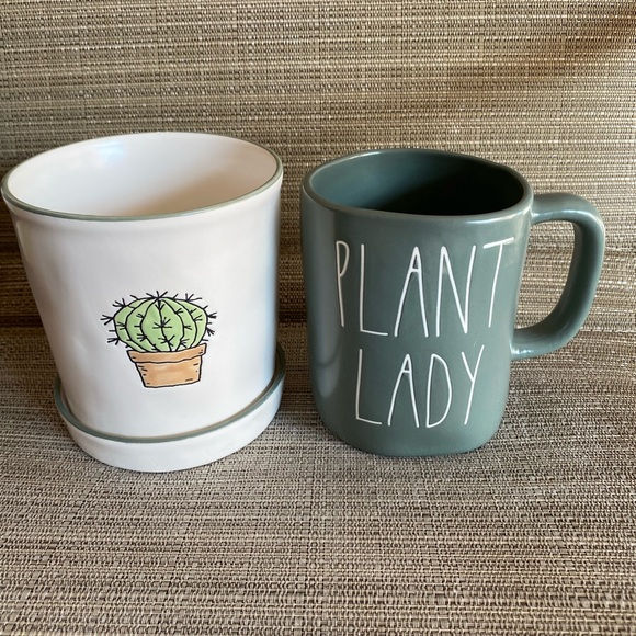 rae dunn planter and mug - Picture 7 of 7